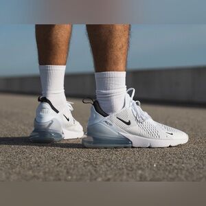 Nike Air Max 270 White and Black Sneakers